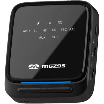 MOZOS B3 Transmissor e recetor Bluetooth 5.0 aptX HD com Optical/AUX