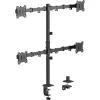 MOZOS MS04 Suporte de mesa VESA para 4 monitores 17-32 polegadas Preto