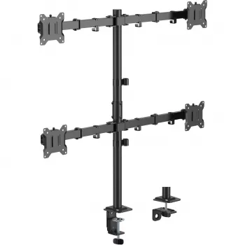 MOZOS MS04 Suporte de mesa VESA para 4 monitores 17-32 polegadas Preto