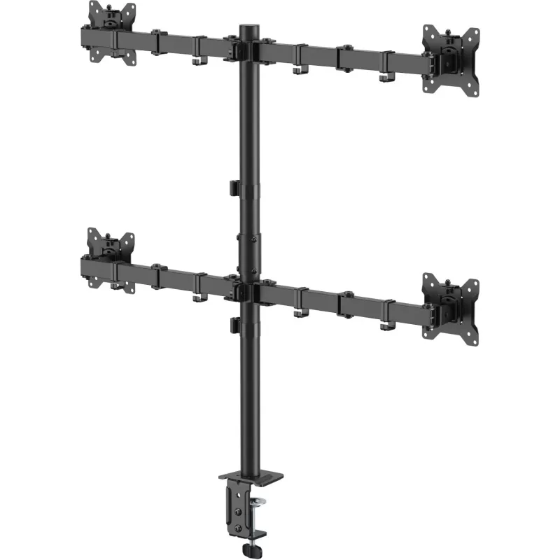 MOZOS MS04 Suporte de mesa VESA para 4 monitores 17-32 polegadas Preto