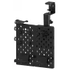Huzaro Sync 3.0 Painel organizador de secretária - Preto, 700x600 mm, fixação por aperto, com 2 prateleiras, 5 ganchos, porta-canetas