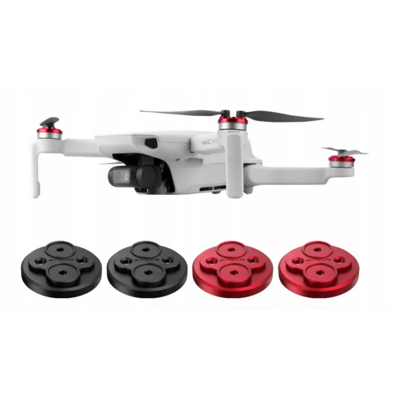 SUNNYLIFE 4x Proteção de motores para DJI Mavic Mini - Preto plástico ABS encaixe à pressão à prova de pó resistente a riscos