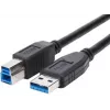 Brackton Cabo USB 3.0 Type-A para Type-B 5Gbps 1m preto