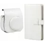 Conjunto 2 em 1 LOVEINSTANT: capa de proteção e álbum de fotos para Fujifilm Instax Mini 11 - branco