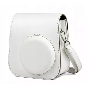 Conjunto 2 em 1 LOVEINSTANT: capa de proteção e álbum de fotos para Fujifilm Instax Mini 11 - branco