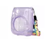 Capa de proteção LOVEINSTANT para Fujifilm Instax Mini 11 - lilás transparente com brilhos