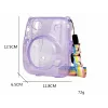 Capa de proteção LOVEINSTANT para Fujifilm Instax Mini 11 - rosa transparente com brilhos