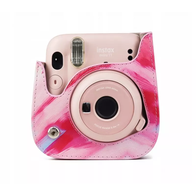 Capa estojo bolsa LOVEINSTANT para Fujifilm Instax Mini 11 - padrão pinceladas