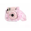 Capa de proteção LOVEINSTANT para Fujifilm Instax Mini 11 - aguarela rosa desfocada