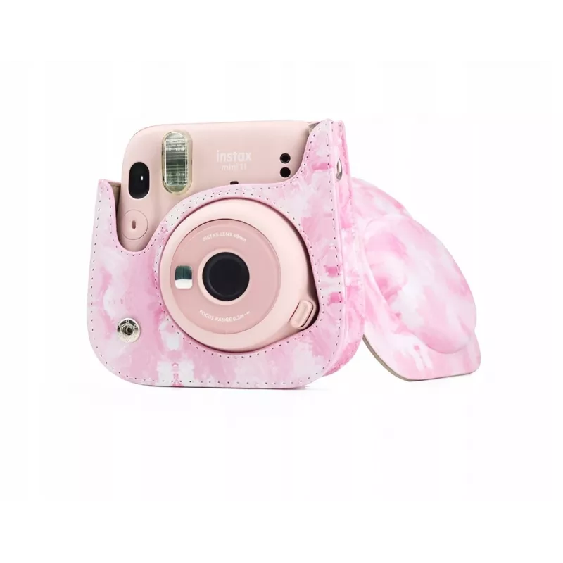 Capa de proteção LOVEINSTANT para Fujifilm Instax Mini 11 - aguarela rosa desfocada