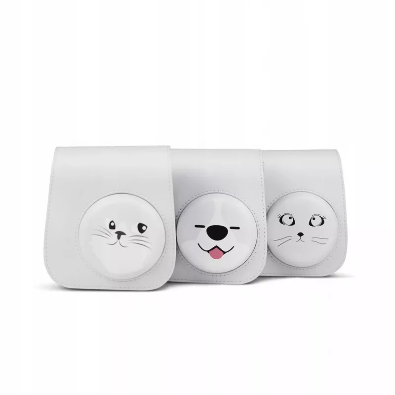 Capa estojo bolsa LOVEINSTANT para Fujifilm Instax Mini 11 - design de cão cinzento