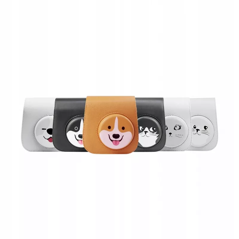 Capa estojo bolsa LOVEINSTANT para Fujifilm Instax Mini 11 - design de cão cinzento
