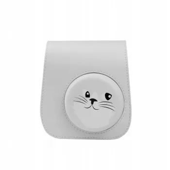 Capa de proteção LOVEINSTANT para Fujifilm Instax Mini 11 - design de gato fofo, cinzento