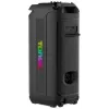 TONSIL Party Dance 1600 Altifalante Bluetooth Portátil para Festas com Luzes LED, Karaoke, 1600W PMPO, 80W RMS, Woofer de 10 polegadas, TWS, Rádio FM, Microfone e Comando