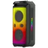TONSIL Party Dance 1600 Altifalante Bluetooth Portátil para Festas com Luzes LED, Karaoke, 1600W PMPO, 80W RMS, Woofer de 10 polegadas, TWS, Rádio FM, Microfone e Comando