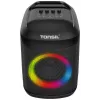 Tonsil Party Dance 800 Altifalante Bluetooth Portátil para Festas com Karaoke, LED Disco, 80 W RMS, 2x8 polegadas Woofers, Preto