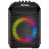 Tonsil Party Dance 800 Altifalante Bluetooth Portátil para Festas com Karaoke, LED Disco, 80 W RMS, 2x8 polegadas Woofers, Preto