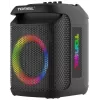 Tonsil Party Dance 800 Altifalante Bluetooth Portátil para Festas com Karaoke, LED Disco, 80 W RMS, 2x8 polegadas Woofers, Preto