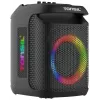 Tonsil Party Dance 800 Altifalante Bluetooth Portátil para Festas com Karaoke, LED Disco, 80 W RMS, 2x8 polegadas Woofers, Preto