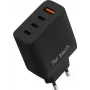 Teltech Carregador GaN USB / 3x USB-C 100W QC PD Preto TCH-08