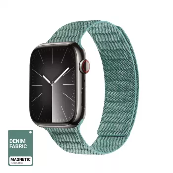 Crong Melange Bracelete Magnético para Apple Watch 44/45/46/49 mm (Turquesa Melange)