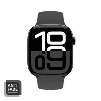 Crong Bracelete de Silicone Líquido para Apple Watch 44/45/46/49 mm - Grafite