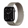 Crong Milano Steel – Bracelete de Aço Inoxidável para Apple Watch 44/45/46/49 mm (Champanhe)