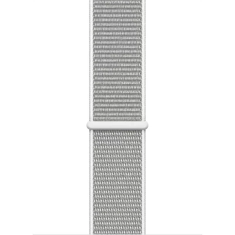 Crong Bracelete Desportivo de Nylon para Apple Watch 44/45/46/49 mm (Cinzento Prateado)