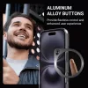 Crong Clear MAG Pro Case para Apple iPhone 16, MagSafe, preto