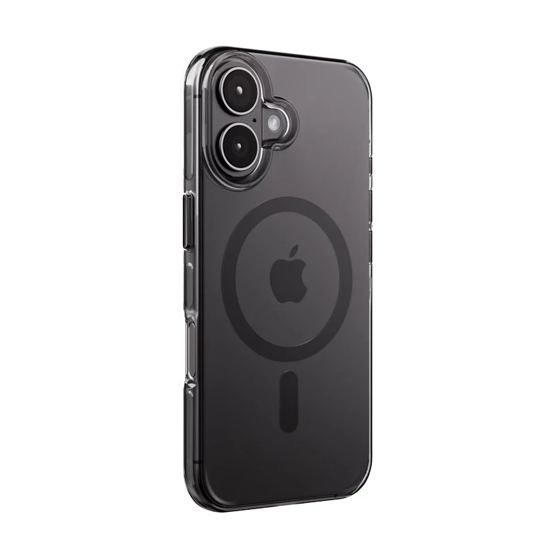 Crong Clear MAG Pro Case para Apple iPhone 16, MagSafe, preto