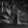 Crong Clear MAG Pro Case para iPhone 16 Pro MagSafe (preto)