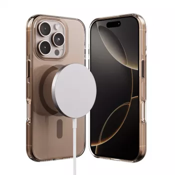 Crong Clear MAG Pro Case para iPhone 16 Pro MagSafe (Desert)