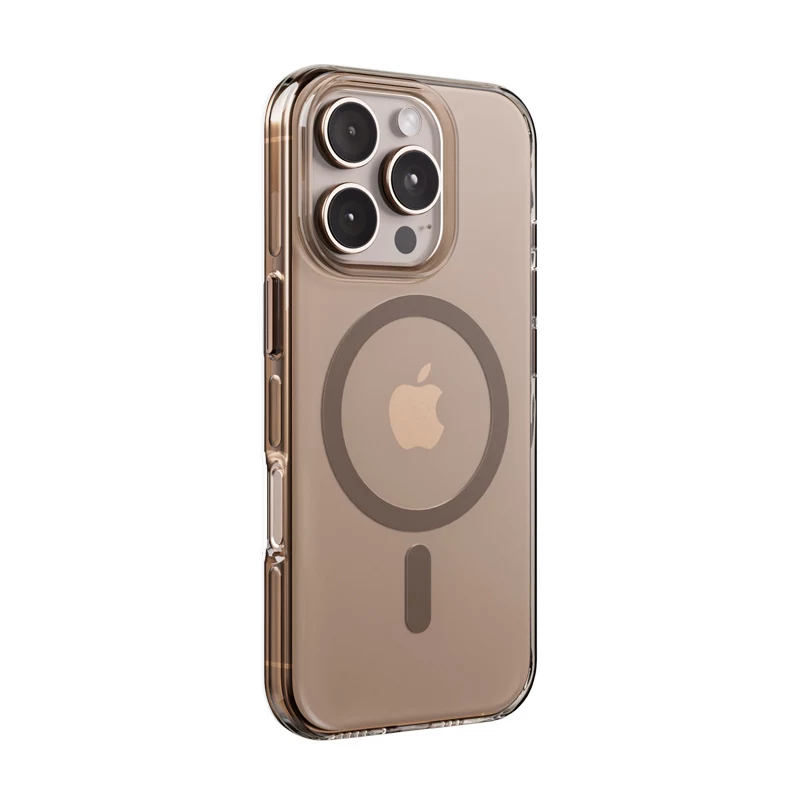 Crong Clear MAG Pro Case para iPhone 16 Pro MagSafe (Desert)