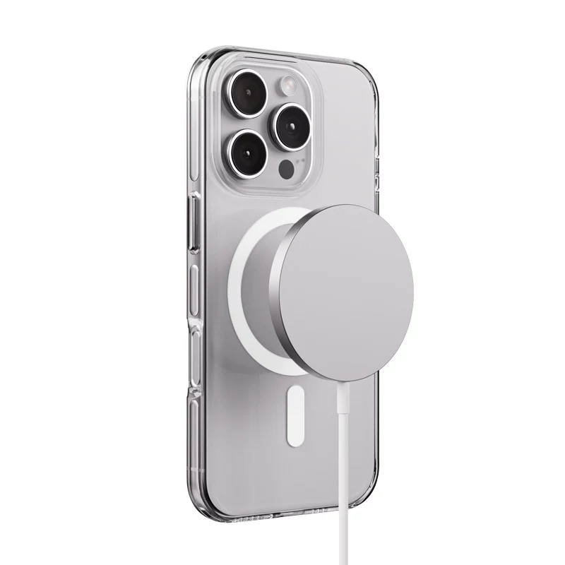 Crong Clear MAG Pro Case para iPhone 16 Pro Max com MagSafe (transparente)
