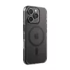 Crong Clear MAG Pro Case para iPhone 16 Pro Max, MagSafe, moldura preta