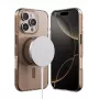 Crong Clear MAG Pro Case para iPhone 16 Pro Max, MagSafe, Desert