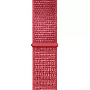 Crong Nylon Sport Loop para Apple Watch 38/40/41/42 mm vermelho