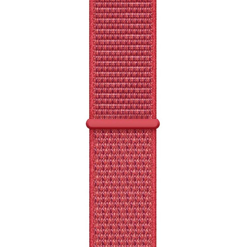 Crong Nylon Sport Loop para Apple Watch 38/40/41/42 mm vermelho