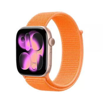 Crong Nylon Sport Loop para Apple Watch 38/40/41/42 mm laranja