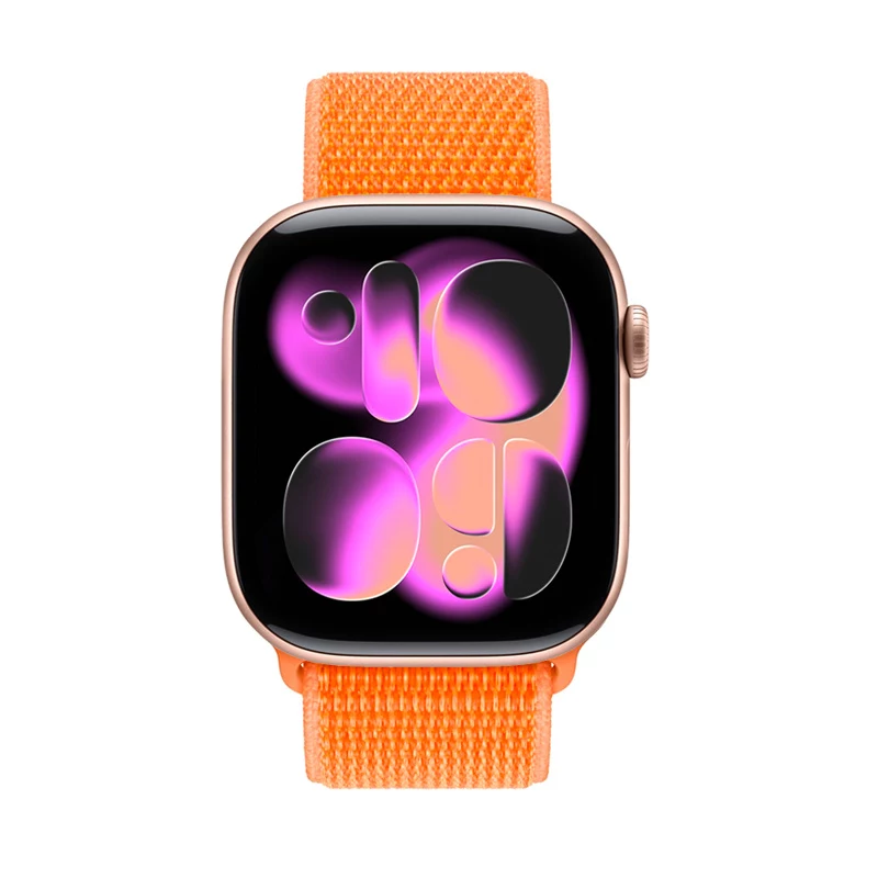 Crong Nylon Sport Loop para Apple Watch 38/40/41/42 mm laranja