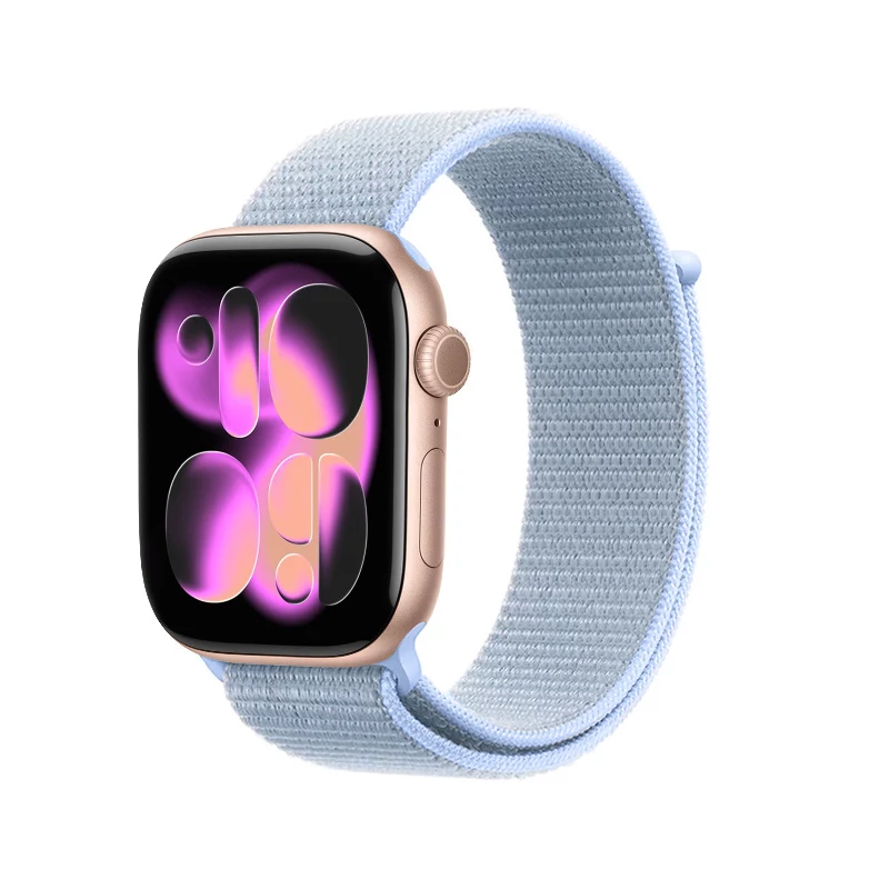 Crong bracelete de nylon para Apple Watch 38/40/41/42 mm azul