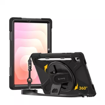 Capa Crong Defender Plus para Samsung Galaxy Tab S11 11 polegadas - preto