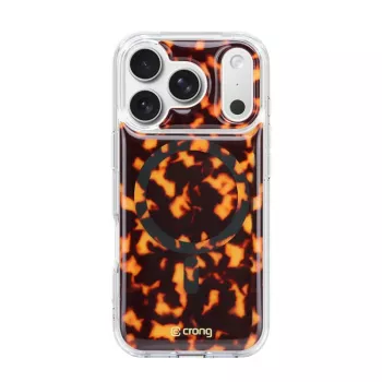 Crong Deluxe MAG Cover - Capa para iPhone 17 Pro Max MagSafe (Tartaruga)