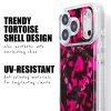 Crong Deluxe MAG Cover Capa para iPhone 17 Pro Max com MagSafe (Pink Tortoise)