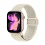 Crong Wave Band bracelete de nylon entrançado para Apple Watch 38/40/41/42 mm (bege)