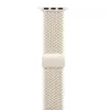 Crong Wave Band bracelete de nylon entrançado para Apple Watch 38/40/41/42 mm (bege)
