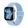 Crong Wave Band Solo Loop de nylon entrançado para Apple Watch 38/40/41/42 mm azul