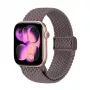 Crong Wave Band bracelete de nylon entrançado para Apple Watch 38/40/41/42 mm castanho