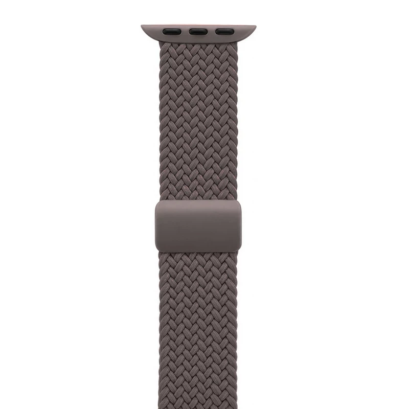 Crong Wave Band bracelete de nylon entrançado para Apple Watch 38/40/41/42 mm castanho