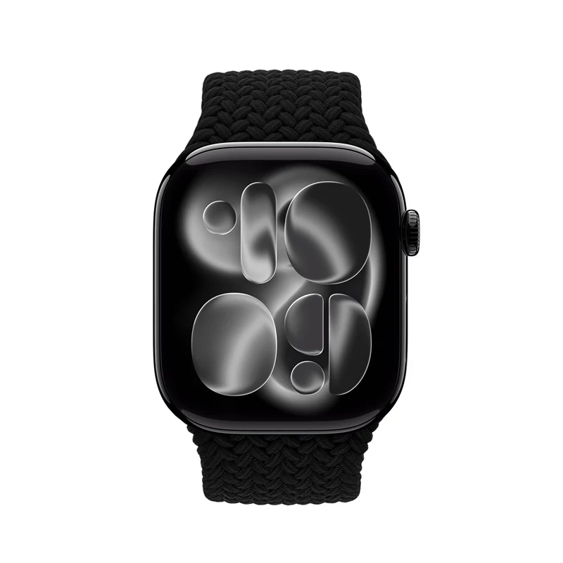 Crong Wave Band bracelete entrançado para Apple Watch 38/40/41/42 mm (preto)